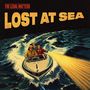 „The Legal Matters, Lost At Sea“ in großen Buchstaben. Illustration: Drei Männer in einem Schnellboot auf stürmischer See., LP