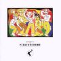 „WELCOME TO THE PLEASUREDOME“ steht unter einer farbenfrohen Illustration von fünf stilisierten, tanzenden Personen., CD