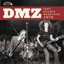 "DMZ lost studio sessions 1978." Rockband mit drei Musikern auf einer Bühne in dynamischer Pose., LP