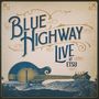 „BLUE HIGHWAY LIVE AT ETSU“ in verzierten Buchstaben; Zeichnung einer Mandoline vor Bergen im Hintergrund., CD
