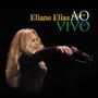 Text: "Eliane Elias AO VIVO." Eine Frau mit langem, blondem Haar hält ein Mikrofon und lächelt ins Publikum., CD