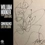 Links große weiße Texte "William Hooker feat. John King", "Convergence Live in China". Rechts abstrakte schwarze Linien., LP