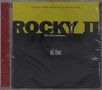 CD-Hülle mit gelbem und schwarzem Cover. Text: "ROCKY II", "The story continues...", Musik von Bill Conti., CD