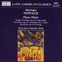 "Henrique Oswald Piano Music" von Maria Inês Guimarães, Marco Polo Latin-American Classics. Illustration mit stilisierten Figuren., CD
