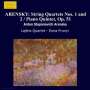 Anton Arensky (1861-1906): Streichquartette Nr.1 & 2 (op.11 & 35), CD