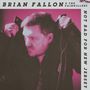 Text: "BRIAN FALLON & THE PAINKILLERS" oben, "NOT BAD FOR NEW JERSEY" an der Seite. Ein Mann zieht sich eine Jacke an., CD