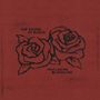 Beschriftung: "The Sound of Roses" und "Muscadine Bloodline". Zwei gezeichnete Rosen auf rotem Hintergrund., LP