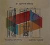"Elevator Songs" steht oben, "Roomful of Teeth" links unten, "Gabriel Kahane" rechts unten. Technische Zeichnung mit bunten Formen., CD