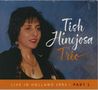 "Tish Hinojosa Trio", "Live in Holland 1993 · Part 1". Eine Frau mit dunklen Haaren und Halsketten vor blauem Hintergrund., CD