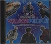 "The Best of Village People" mit Remixen von "YMCA" und anderen. Auf blauem Hintergrund mit Bandmitgliedern in Kostümen., CD