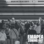 Oben: "STEREO...COLD BUSTED". Unten: "EMAPEA ZONING OUT VOLUME 2". Viele Menschen gehen Treppen hinauf. Sepia-Ton., LP