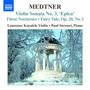 Nikolai Medtner (1880-1951): Sonate für Violine & Klavier Nr.3, CD