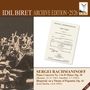 "SERGEI RACHMANINOFF Piano Concerto No. 3 in D Minor, Op. 30; Rhapsody on a Theme of Paganini, Op. 43." Schwarz-weißes Orchesterfoto., CD