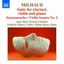 Darius Milhaud (1892-1974): Suite für Klarinette,Violine & Klavier op.157b, CD