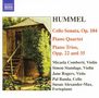 Johann Nepomuk Hummel (1778-1837): Sonate für Cello & Klavier op.104, CD