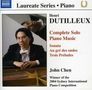 Henri Dutilleux: Sämtliche Klavierwerke, CD