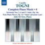 Camillo Togni (1922-1993): Sämtliche Klavierwerke Vol.4, CD