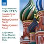 Serge Tanejew: Sämtliche Streichquartette Vol.5, CD