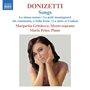 DONIZETTI Songs, Margarita Gritskova, Mezzosopran, Maria Prinz, Piano. Frau mit braunen Haaren stützt Kopf auf Hände., CD