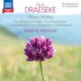 "Felix Draeseke: Piano Works, Sonata quasi Fantasia, Two Piano Pieces", davor violette Blume auf Wiese.
