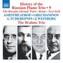 Das Cover zeigt: "History of the Russian Piano Trio 9", mit Namen von Amfitheatrof, Grechaninov, A. Tcherepnin, J. Weinberg.