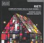 Vittorio Rieti (1898-1994): Klavierwerke & Werke für 2 Klaviere Vol.1, CD