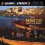 "SPAIN" steht im Vordergrund, darunter "REINER/CHICAGO SYMPHONY". Das Bild zeigt Boote vor einer mediterranen Küste., 2 LPs