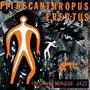 "PITHECANTHROPUS ERECTUS", "the Charlie MINGUS JAZZ". Abstrakte Figuren in Orange und Weiß auf schwarzem Hintergrund., Super Audio CD