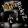 Text: "Back to the Truth", "Ricky Z.". Schwarz-weißes Foto eines Mannes mit Sonnenbrille, der auf einem Gehweg läuft., CD