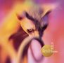 „Demon Slayer: The Blue Herons“ steht auf einem goldenen Kreis. Verschwommene, katzenartige Figur auf buntem Hintergrund., LP