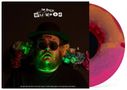 "The Real Wild Wood." Eine Person mit Sonnenbrille und Hut, umgeben von leuchtenden Blumen, daneben eine bunte Schallplatte., 2 CDs
