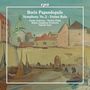 "Boris Papandopulo - Symphony No.2, Vrzino Kolo. Emilia Rukavina, Martina Filjak, Rijeka Symphony Orchestra, Valentin Egel."  
Impressionistisches Gemälde einer Stadtansicht mit Booten und Gebäuden., CD