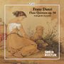 Texte: Franz Danzi, Flute Quintets op. 50, Ardinghello Ensemble, cpo, SWR Kultur. Illustration: Frau sitzt neben Hund.