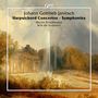 "Johann Gottlieb Janitsch: Harpsichord Concertos · Symphonies. Marcin Świątkiewicz, Arte dei Suonatori."  
Barocke Gartenanlage mit Brunnen., CD