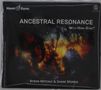 Text: "Ancestral Resonance with Hemi-Sync®, Byron Metcalf & Shane Morris." Logo: Hemi-Sync. Feuerartige Farben im Hintergrund., CD