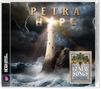 Text: „PETRA HOPE“, „10 NEW SONGS“, „IN A WORLD THAT IS GROWING DARKER, JESUS STILL OFFERS HOPE“. Ein Leuchtturm in stürmischer See.
