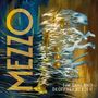 Text: "MEZZO", "Tim Garland", "Geoffrey Keezer". Illustration: Pferd aus blauen und goldenen Formen, dynamischer Hintergrund.