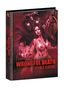 "Wrongful Death Double Feature" ist prominent in Rot und Schwarz. Illustration mit zwei blutbespritzten Personen und maskierter Figur., 2 Blu-ray Discs