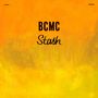 "BCMC Stash" in schwarzer Schrift auf orange-gelbem Hintergrund mit leichtem Farbverlauf., LP