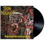Text: "IRON REAGAN" und "DEMONETIZATION". Illustration: Gruselige, groteske Fratze mit Tentakeln und Monsterelementen., LP