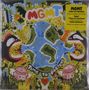 Text: "MGMT", "Time to Pretend", "Eat the World". Illustrative bunte Welt mit Monstern und Pflanzen., LP