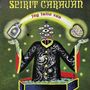 „SPIRIT CARAVAN“ und „jug fulla sun“ in geschwungener Schrift. Surrealistische Illustration mit einer Person ohne Kopf., 2 LPs