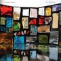 Text: "Nobukazu Takemura", "knot of meanings". Farbe: Buntes Glas, reflektierend, geometrisch angeordnet., CD