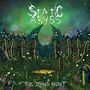 „Static Abyss“ und „The Dying Hunt“ vor grün-blauem Himmel, futurale Waldlandschaft, leuchtende Energieleitungen., CD