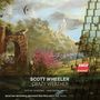 "SCOTT WHEELER CRAZY WEATHER" und "BMOP SOUND" über einer Landschaft mit Tieren und Ruinen; orchestrales Thema., CD