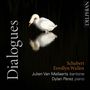 "Dialogues", Schubert, Errollyn Wallen. Julien Van Mellaerts (Bariton), Dylan Perez (Piano), DELPHIAN. Ein Schwan auf dunklem Wasser., CD