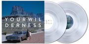 "THE PINEAPPLE THIEF YOUR WILDERNESS" auf einem Albumcover mit Auto vor Bergen und zwei transparenten Schallplatten., 2 LPs