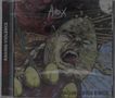 Text: "HIRAX RAGING VIOLENCE". Illustration eines schreienden Gesichts, umgeben von Ketten und Eiern., CD