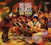 Text: "MICHAEL DEASE BIG BAND - RETURN TRAJECTORY". Illustration einer Big Band mit einem Dirigenten., CD