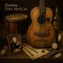 „Down The Hatch“, „Tom Hambridge“ auf alter Gitarre. Drumsticks, Noten, altes Foto, Harmonica, Vintage-Gegenstände., LP